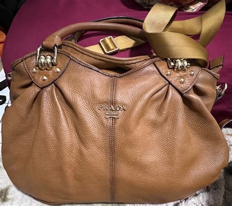 prada milano dal 1913 purse brown leather|prada milano bag vintage.